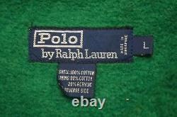 Rare VTG POLO RALPH LAUREN Spell Out Cookie Patch Pullover Puffer Jacket 90s L