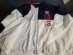 Rare Vintage POLO RALPH LAUREN Windbreaker Track Suit XXL 1967 USA Olympics