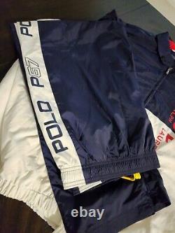 Rare Vintage POLO RALPH LAUREN Windbreaker Track Suit XXL 1967 USA Olympics