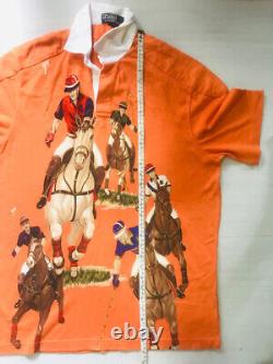 Rare Vintage Polo Ralph Lauren Five Horsemen Rugby Shirt Short Sleeve NEVER WORN