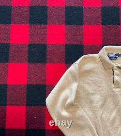 Rare Vintage Polo Ralph Lauren L Lambswool RRl Rugby Classic Knit Sweater