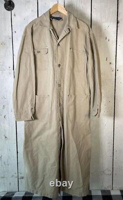 Rare Vintage Polo Ralph Lauren M/L 1990s Long Denim Work/Chore Coat Jacket