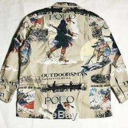 Rare Vintage Polo Ralph Lauren Outdoorsman Shirt Sportsman Indian Bear Cp93