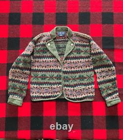 Rare Vintage Polo Ralph Lauren S/M Wool RRL Southwestern Hunting Jacket