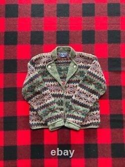 Rare Vintage Polo Ralph Lauren S/M Wool RRL Southwestern Hunting Jacket