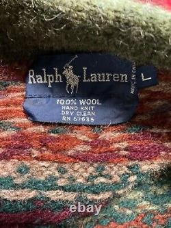 Rare Vintage Polo Ralph Lauren S/M Wool RRL Southwestern Hunting Jacket