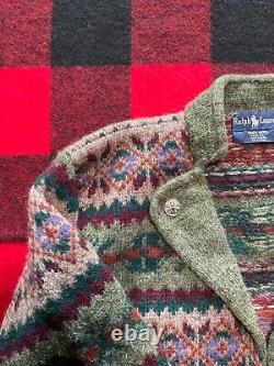 Rare Vintage Polo Ralph Lauren S/M Wool RRL Southwestern Hunting Jacket