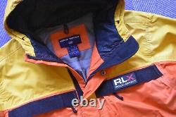 Rare Vintage Polo Sport Ralph Lauren RLX Technical Waterproof Shell Jacket Sz L