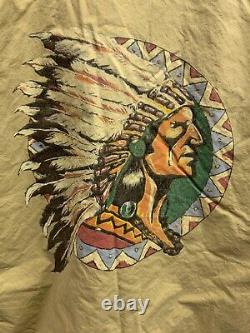 Rare Vtg. Polo Ralph Lauren Beige Aztec/Navajo Comanche/Sioux Puffer Jacket Sz L