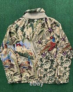 Rare vintage Lauren Ralph Lauren polo hand knit cardigan Duck nature sweater