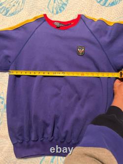 SUPER RARE Vintage Polo Ralph Lauren Uni Crest Tri color Sweatshirt