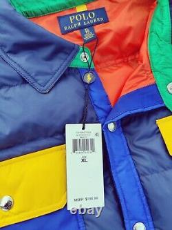 Size XL Polo Ralph Lauren Mens Coat Colorblock Rare 1967 Down Jacket NWT