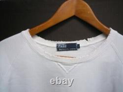 True Vintage 1986 POLO RALPH LAUREN Embroidered CREST Pullover Sweatshirt LARGE
