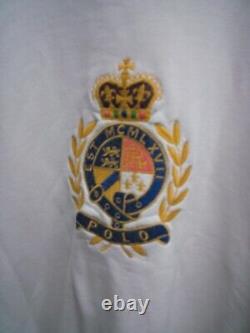 True Vintage 1986 POLO RALPH LAUREN Embroidered CREST Pullover Sweatshirt LARGE