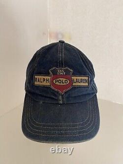 ULTRA RARE Vintage Polo Ralph Lauren Denim Jean 90s Shield Crest