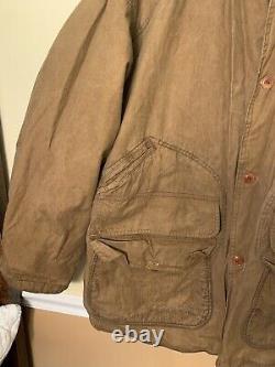 VINTAGE 1990's POLO RALPH LAUREN CANVAS HUNTING SHOOTING JACKET SIZE L