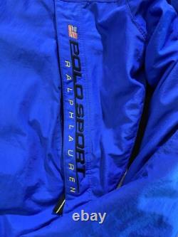 VINTAGE 90s RALPH LAUREN POLO SPORT RL-67 WINDBREAKER JACKET Size Large
