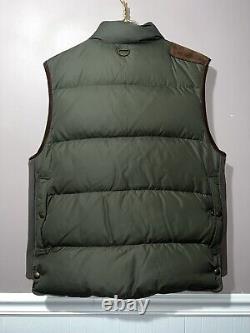 VINTAGE POLO RALPH LAUREN GOOSE DOWN SUEDE TRIM HUNTING VEST large
