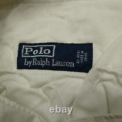 VINTAGE Polo Ralph Lauren Beach Division Pants Size 36x32 White Wide Leg Sailing