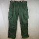 Vintage Polo Ralph Lauren Cargo Pants Mens 38x32 Green Military Trouser Cotton