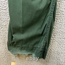 VINTAGE Polo Ralph Lauren Cargo Pants Mens 38x32 Green Military Trouser Cotton