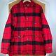 Vintage Polo Ralph Lauren Jacket Mens Large Red Buffalo Plaid Sportsman Mackinaw
