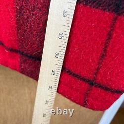 VINTAGE Polo Ralph Lauren Jacket Mens Large Red Buffalo Plaid Sportsman Mackinaw