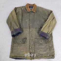VINTAGE Polo Ralph Lauren Jacket Mens Small Wax Cotton Outdoor Field Chore Coat