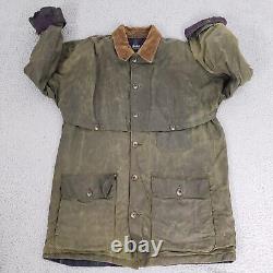 VINTAGE Polo Ralph Lauren Jacket Mens Small Wax Cotton Outdoor Field Chore Coat