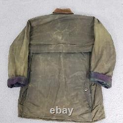 VINTAGE Polo Ralph Lauren Jacket Mens Small Wax Cotton Outdoor Field Chore Coat