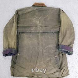 VINTAGE Polo Ralph Lauren Jacket Mens Small Wax Cotton Outdoor Field Chore Coat