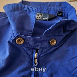 VINTAGE! Polo Ralph Lauren Jacket Windbreaker Men XL Zip Nylon Cobalt Blue New
