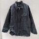 Vintage Polo Ralph Lauren Men Jacket Medium Black Wool Quilt Lined Chore Barn