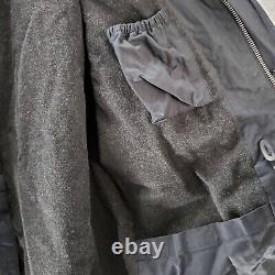 VINTAGE Polo Ralph Lauren Men Jacket Medium Black Wool Quilt Lined Chore Barn
