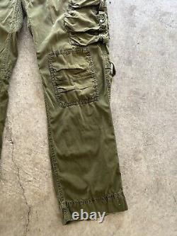 VINTAGE Polo Ralph Lauren Military Cargo Pants 36x34 Green Paratrooper Flight EC