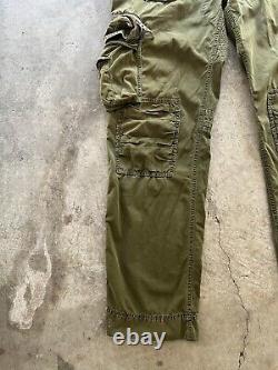 VINTAGE Polo Ralph Lauren Military Cargo Pants 36x34 Green Paratrooper Flight EC