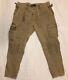 Vintage Polo Ralph Lauren Military Cargo Pants 38x30 Khaki Paratrooper Flight