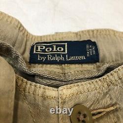 VINTAGE Polo Ralph Lauren Military Cargo Pants 38x30 Khaki Paratrooper Flight