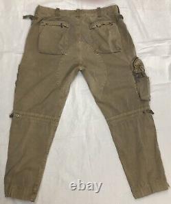 VINTAGE Polo Ralph Lauren Military Cargo Pants 38x30 Khaki Paratrooper Flight