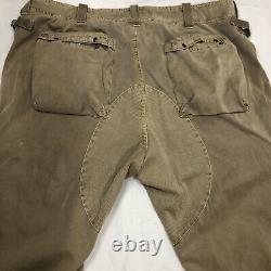 VINTAGE Polo Ralph Lauren Military Cargo Pants 38x30 Khaki Paratrooper Flight