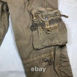 VINTAGE Polo Ralph Lauren Military Cargo Pants 38x30 Khaki Paratrooper Flight