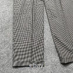 VINTAGE Polo Ralph Lauren Pants 34X30 Houndstooth Made USA Pleated Mens