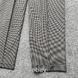 VINTAGE Polo Ralph Lauren Pants 34X30 Houndstooth Made USA Pleated Mens