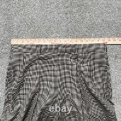 VINTAGE Polo Ralph Lauren Pants 34X30 Houndstooth Made USA Pleated Mens