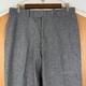 Vintage Polo Ralph Lauren Pants Mens 32x30 Gray Herringbone Wool Tweed Flat