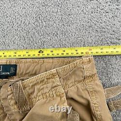 VINTAGE Polo Ralph Lauren Pants Mens 33x32 Brown Paratrooper Flight Cargo Combat