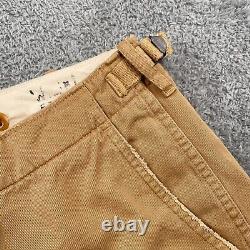 VINTAGE Polo Ralph Lauren Pants Mens 34x32 Khaki Chino Military Standard Issue