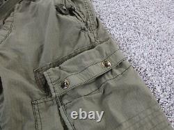 VINTAGE Polo Ralph Lauren Paratrooper Pants Mens Modern Fit 32x32 Green Rip Stop