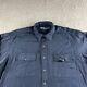 Vintage Polo Ralph Lauren Shirt Mens Large Blue Button Up Rayon Casual Singapore