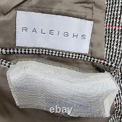 VINTAGE Polo Ralph Lauren Sports Coat Blazer 37R Wool Overcheck USA Made Mens
